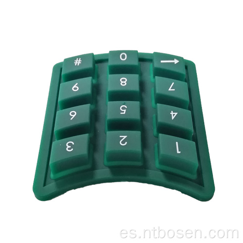 Cerradura de la combinación de puerta electrónica Botón de silicona digital verde oscuro Teclado